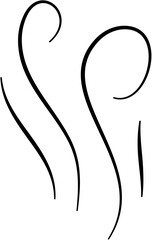 Smoke Aroma Line Illustration
