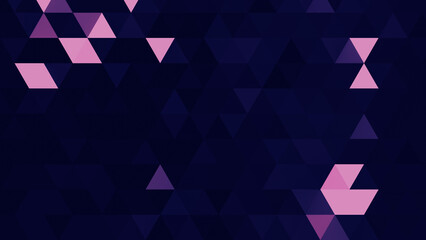 Blue pink polygonal pattern Abstract geometric background Triangular mosaic, perfect for website, mobile, app, advertisement, social media