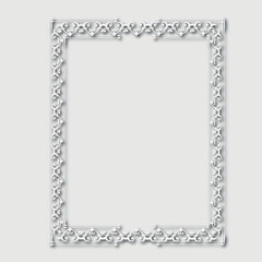 Frame, in the style of an ornament, Vector illustration eps 10, Art.