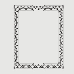 Frame, in the style of an ornament, Vector illustration eps 10, Art.