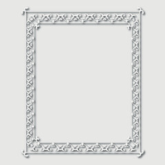 Frame, in the style of an ornament, Vector illustration eps 10, Art.