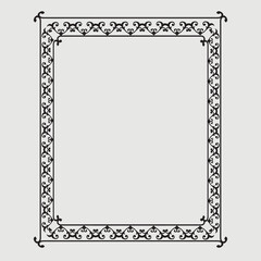 Frame, in the style of an ornament, Vector illustration eps 10, Art.