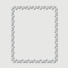 Frame, in the style of an ornament, Vector illustration eps 10, Art.