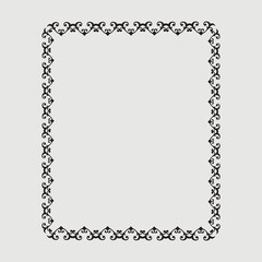 Frame, in the style of an ornament, Vector illustration eps 10, Art.