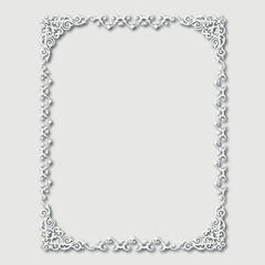 Frame, in the style of an ornament, Vector illustration eps 10, Art.