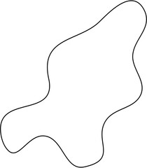 Irregular Line Abstract Shape