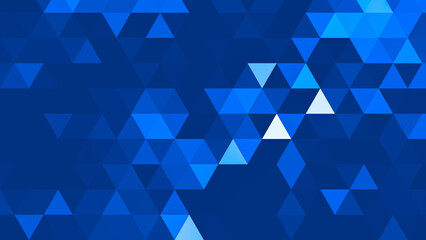 Obraz premium Dark Blue polygonal pattern Abstract geometric background Triangular mosaic, perfect for website, mobile, app, advertisement, social media