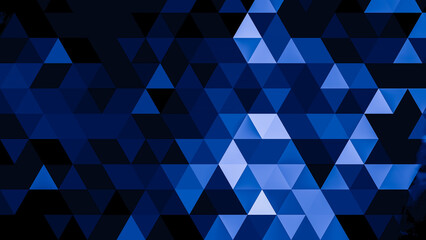 Dark Blue polygonal pattern Abstract geometric background Triangular mosaic, perfect for website, mobile, app, advertisement, social media