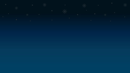 Christmas Winter Night Sky with Snow Background
