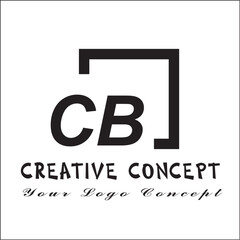 Square CB 2 Letter Logo Creative	