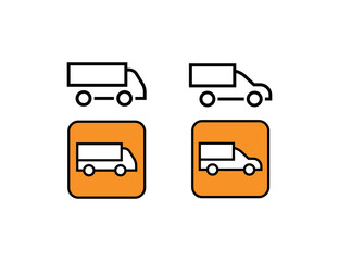 Delivery car logo icon illustration