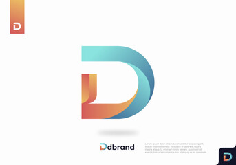 Letter D logo icon design template
