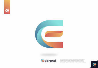 Letter E logo icon design template