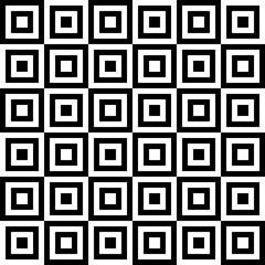 Black And White Square Mosaic Pattern