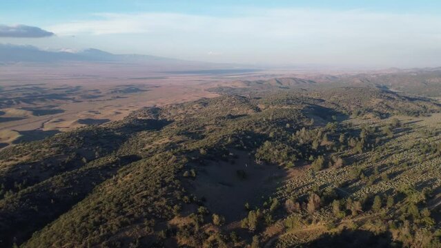 Aerial View of Liebre Mountain, Sandberg, CA