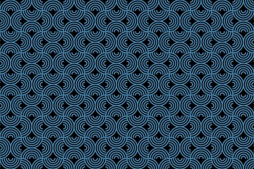 Black abstract background with blue pattern