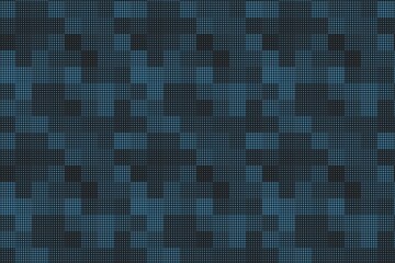 Abstract background with blue and black square elements pattern