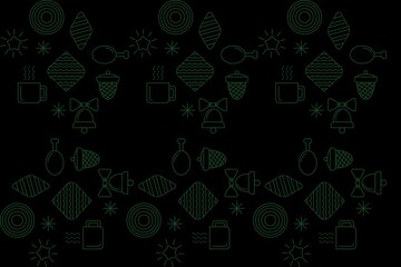 black abstract background with green elements