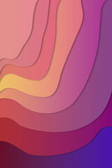 modern background with waves, gradient of pink, magenta, yellow and purple colours