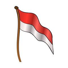 flag indonesian simple prider august 17 happy patriot day celebration state