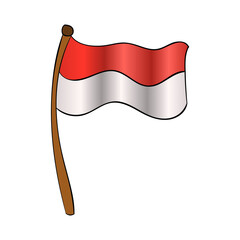 flag indonesian simple prider august 17 happy patriot day celebration state