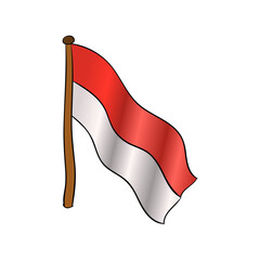 flag indonesian simple prider august 17 happy patriot day celebration state