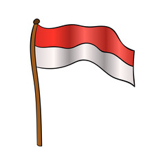 flag indonesian simple prider august 17 happy patriot day celebration state