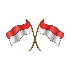 flag indonesian simple prider august 17 happy patriot day celebration state