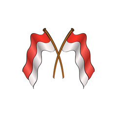 flag indonesian simple prider august 17 happy patriot day celebration state