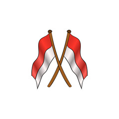 flag indonesian simple prider august 17 happy patriot day celebration state