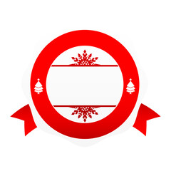 Blank tag banner design element