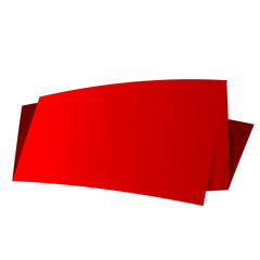 Blank tag banner design element
