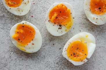 Boiled eggs and spices