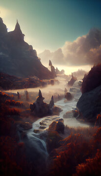 Mythical Fantasy Landscape