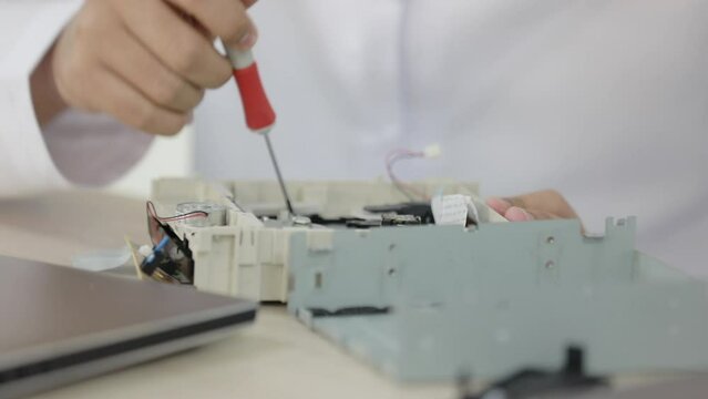 scientist working in laboratory