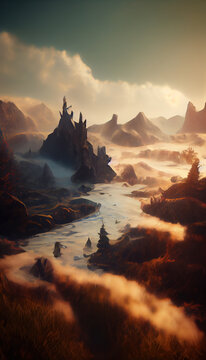 Mythical Fantasy Landscape