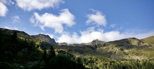 Paysage montagne étang d'Araing 