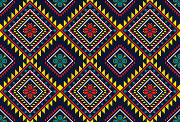 ethnic pattern. Traditional pattern .Geometric pattern. oriental sarong african Abstract. Design for background,carpet,wallpaper,clothing,wrapping,Batik,sarong,fabricate,Vector illustration embroidery