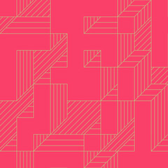 Implementation of Edward Zajec’s “Il Cubo” from 1971. Essentially a Truchet tile set of 8 tiles and rules for placement art illustration