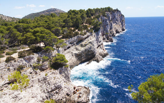 Cliffs on Kornati Island - Adriatic Sea - Croatia