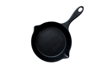 Black iron pan isolated
