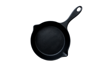 Black iron pan isolated