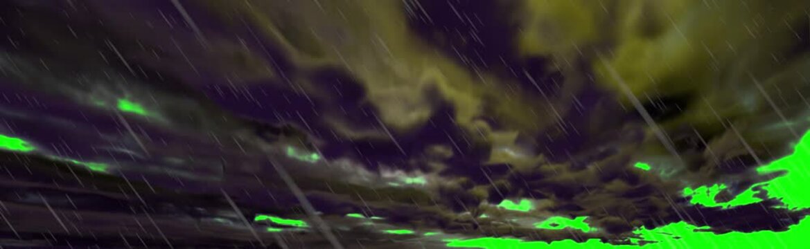 Thunderstorm Green Screen 4k