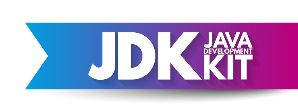JDK - Java Development Kit acronym, technology concept background