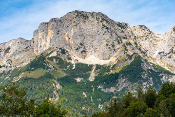 The Berchtesgaden Hochthron with its 1972m is the highest peak of the Untersberg massif in the Berchtesgaden Alps in the county of Berchtesgaden in the south of Germany