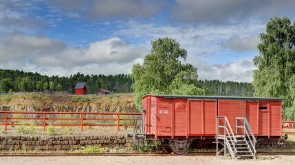 mine de Falun en Suède, région de Dalécarlie