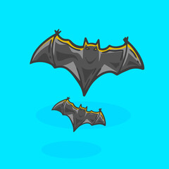 Hand drawn halloween Bat Doodle
