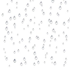 Raindrops. illustration isolated on white background