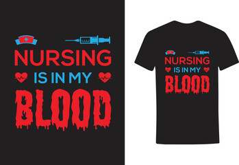 Nursing  T shirt Design