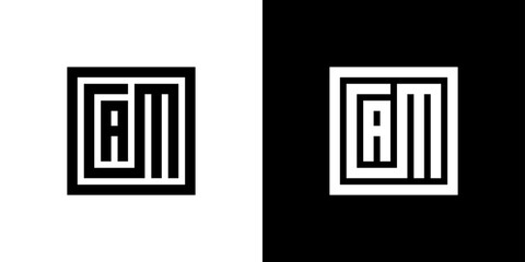 Letter CAM logo, Initial CAM monogram logo vector - obrazy, fototapety, plakaty